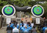 　和歌山県太地町で営まれた「鯨供養祭」＝２９日午前