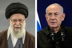 　イランの最高指導者ハメネイ師（ゲッティ＝共同）、イスラエルのネタニヤフ首相（ロイター＝共同）
