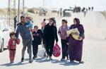 　パレスチナ自治区ガザ南部ハンユニスで避難する人たち＝３月４日（ゲッティ＝共同）