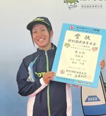 少年女子ＩＬＣＡ６級で８位に入賞した浅田千晴＝鹿児島市平川特設会場