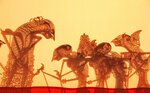 イベントで上演されるインドネシア影絵