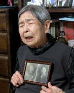 　東京大空襲で母と弟を亡くした利光はる子さん＝２月、東京都板橋区