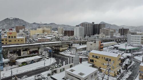 午前９時頃、鳥取市内の様子