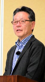 良い住まいについて講演する野池代表