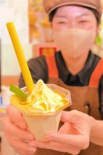 岩城島のレモンを使った「飲むレモンソフト」