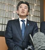　岸口実氏＝２６日、兵庫県庁