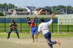 　茨城県八千代町で開かれた在日スリランカ人のクリケット大会「イバラキ・チャレンジ」＝２０２３年７月