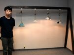 若手陶芸家４人が制作したランプシェード