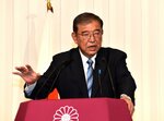 投開票から一夜明けて臨んだ記者会見で「自民党は心底から反省し、生まれ変わっていかねばならない」と強調した石破総裁＝２８日、東京・永田町の自民党本部