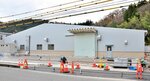 建設が進む三朝製作所の新工場＝三朝町片柴