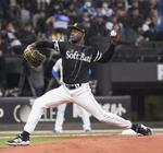 　日本ハム戦に先発したソフトバンクのモイネロ＝エスコンフィールド