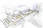 ＪＲ鳥取駅周辺の整備イメージ図（市提供）