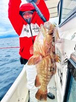 田中さんが釣りあげたクエ