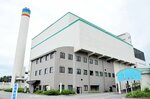 混合粗大ごみを分解せずに回収する実証事業を実施した市クリーンセンター＝１９日、米子市河崎
