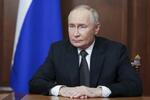 　１１月、モスクワで演説するプーチン大統領（ＡＰ＝共同）