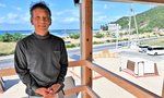 アウトドア施設「Ｉ　ＷＡＤＯ　ＢＡＳＥ」を開設した上田代表＝鳥取市福部町細川