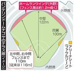 　バンテリンドームナゴヤのテラス席（イメージ）