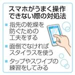 　スマホがうまく操作できない際の対処法