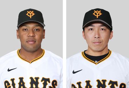 　巨人のオコエ瑠偉選手、増田大輝選手