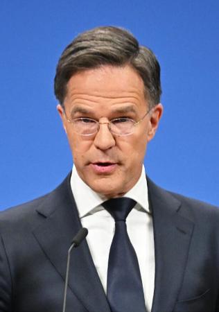 　ＮＡＴＯのルッテ事務総長（ゲッティ＝共同）