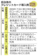 　自治体のクレジットカード導入例