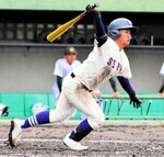 出塁率６割超でチームをけん引する米子松蔭の山本