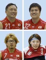 　池透暢（左上）、橋本勝也（右上）、池崎大輔（左下）、倉橋香衣