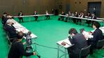 　ＪＲ美祢線の復旧方針を話し合う協議会の会合＝２２日午前、山口県長門市