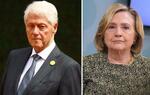 　クリントン元米大統領（左）、ヒラリー・クリントン元米国務長官（いずれもゲッティ＝共同）