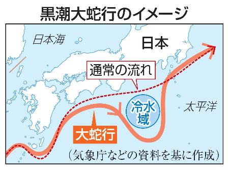 　黒潮大蛇行のイメージ