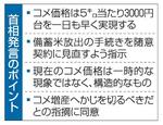 　首相発言のポイント