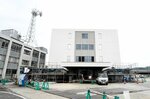 ＰＦＩ方式で整備されている鳥取県西部総合事務所新棟と米子市役所糀町庁舎＝米子市糀町１丁目