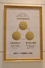 但馬牛、神戸ビーフがおいしい理由を示す展示