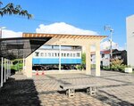 元町パティオ広場に整備される屋根のイメージ図（米子市提供）