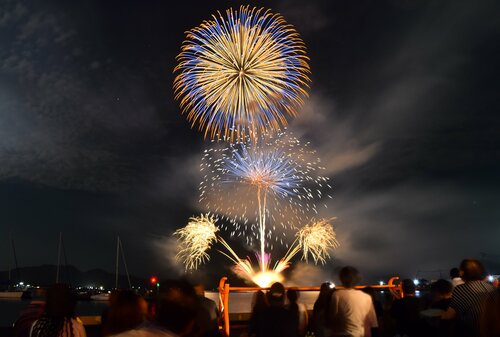 夜空を彩る花火