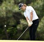 　第１日、７アンダーで首位の金子駆大＝日野ＧＣ