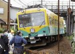 　２０２０年７月、富山市で発生した富山地方鉄道の脱線事故