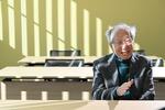 　インタビューに答える甘利俊一さん＝２０２４年１１月、埼玉県和光市の理化学研究所