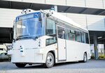 自動運転の実証事業で使用されるＥＶ車両（ティアフォー提供）