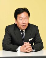 立憲民主党への期待感について語る枝野氏＝１９日、倉吉市内