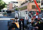 　Ｆ１モナコＧＰで今季２勝目を挙げたマクラーレンのランド・ノリス＝２５日、モンテカルロ（ロイター＝共同）