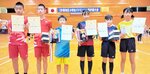 上位入賞を果たした鳥取県勢＝岡山県総社市のきびじアリーナ