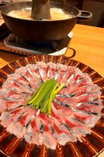 「美酒佳肴ゆらく」が提供するさばしゃぶ