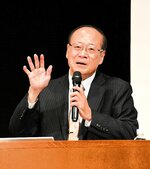 認知症予防の大切さを説く浦上教授