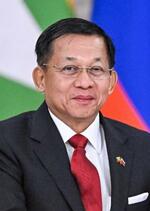 　ミャンマーのミンアウンフライン国軍総司令官（タス＝共同）