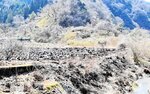 河川の斜面や休耕田など約３千平方㍍が焼けた火災の現場＝香美町香住区間室