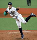 　広島戦に先発し、完封で４勝目を挙げた西武・隅田＝ベルーナドーム