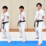 中国予選を１位通過し、今大会では優勝を目指す団体組手３人制の米子北