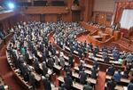 　改正食料・農業・農村基本法が可決、成立した参院本会議＝２９日午後