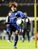 ミャンマー戦に向け調整する佐野海舟＝大阪市内